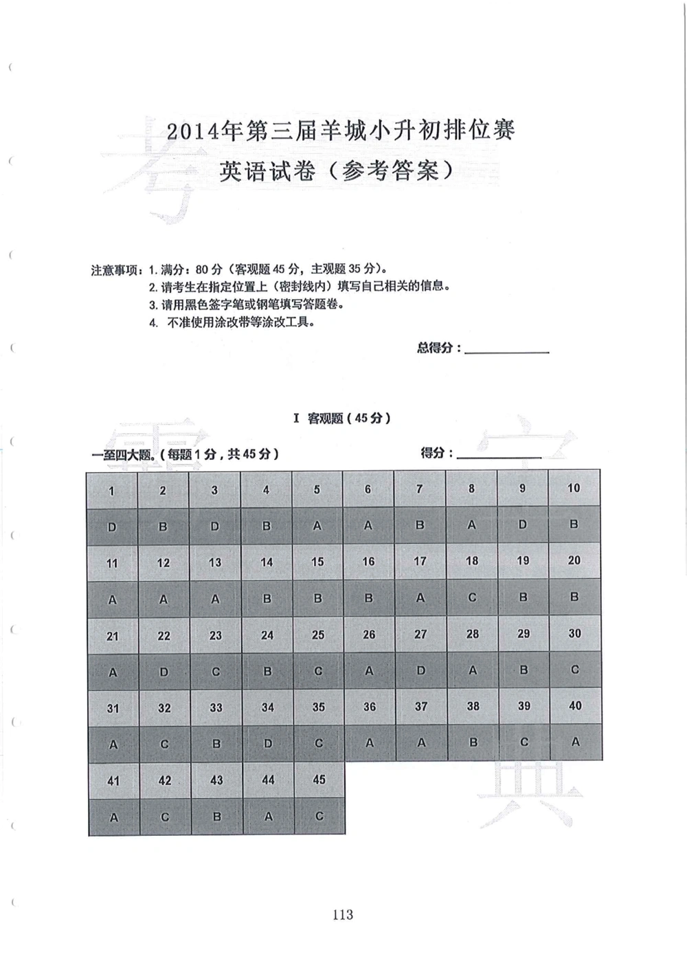 第1-4届羊排赛小升初真卷_小学奥数希望杯华杯赛数学竞赛历年真题试题试卷答案解析电子版_赠送4大小联盟、奥校、广外等名校小升初试卷等_09-第1-4届羊排赛小升初真卷