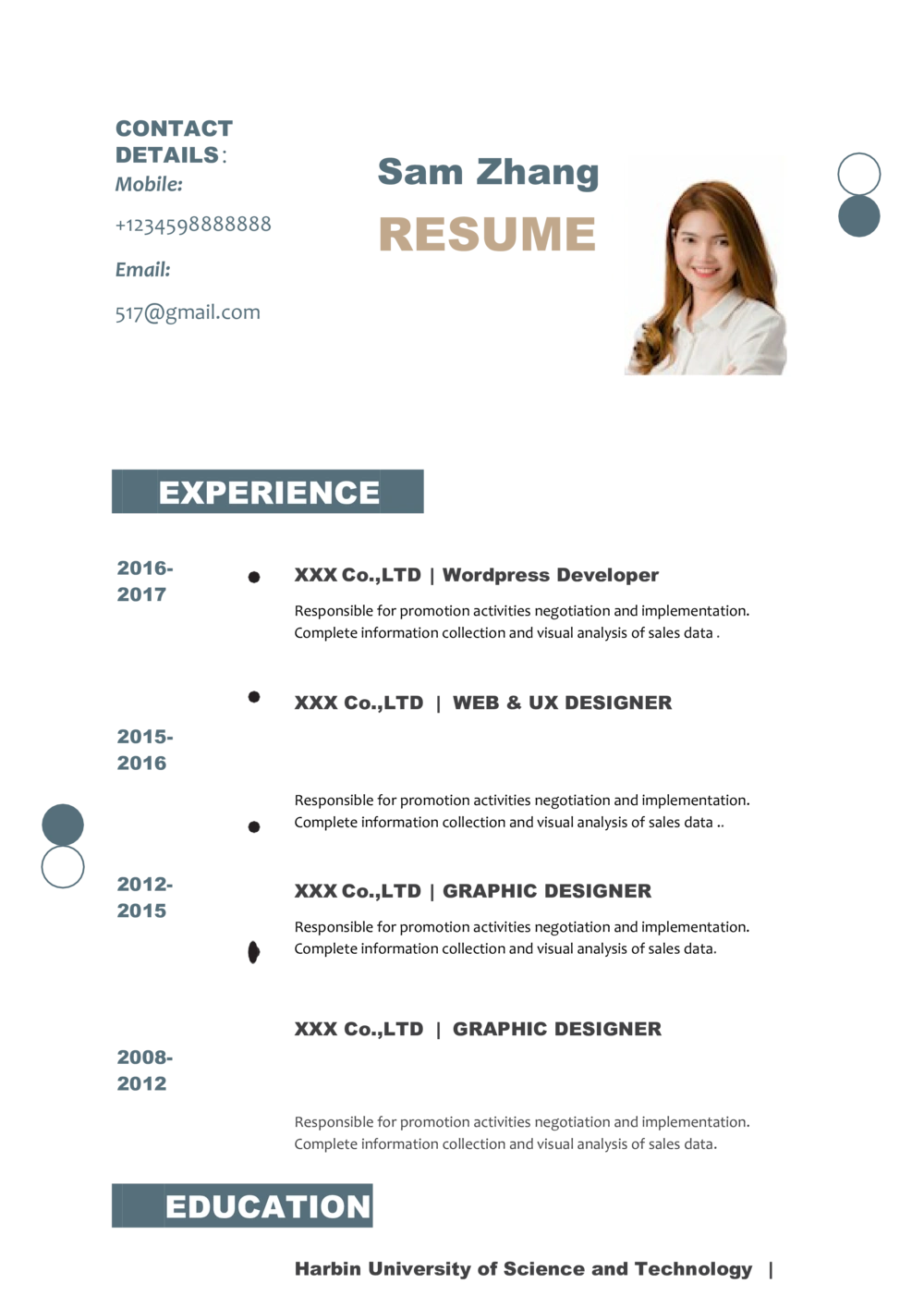 2高端简洁英文CV简历(52)_简历模板_英文简历模版86套2025版_