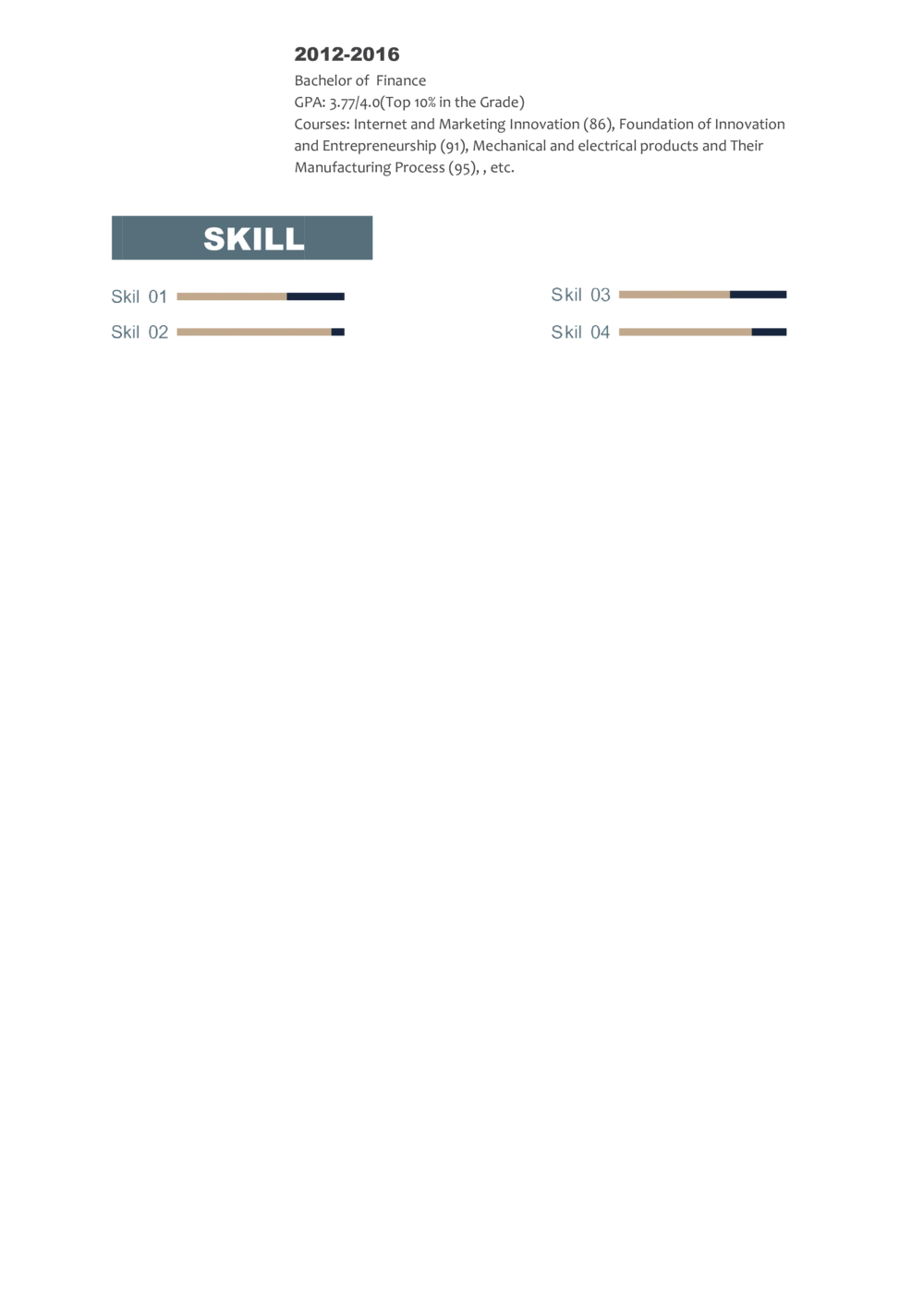 2高端简洁英文CV简历(52)_简历模板_英文简历模版86套2025版_