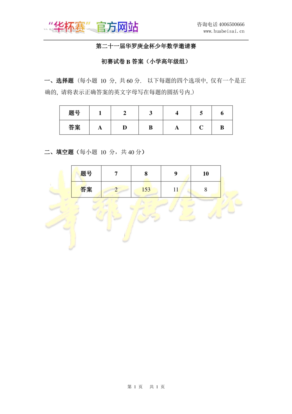 华罗庚杯1986-2020初赛复赛全真精华宝典133套_小学奥数希望杯华杯赛数学竞赛历年真题试题试卷答案解析电子版_1华杯赛103套Word版真题