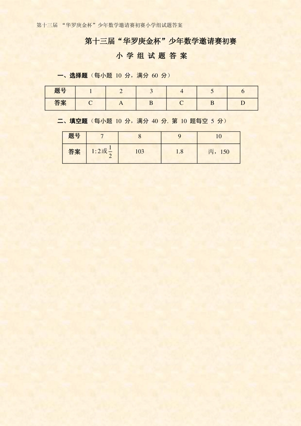 华罗庚杯1986-2020初赛复赛全真精华宝典133套_小学奥数希望杯华杯赛数学竞赛历年真题试题试卷答案解析电子版_1华杯赛103套Word版真题