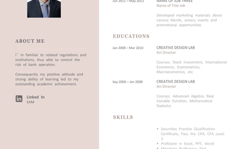 2高端简洁英文CV简历(68)_简历模板_英文简历模版86套2025版_