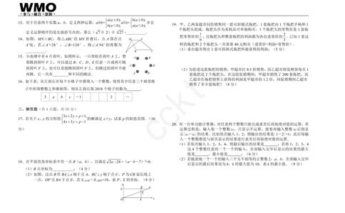 WMO7年级_小学奥数希望杯华杯赛数学竞赛历年真题试题试卷答案解析电子版_赠送5WMO历年真题_21届WMO3-9年级真题与答案