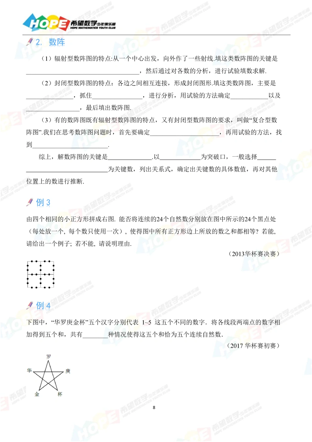希望数学少年俱乐部精品课学生用书_六年级_小学奥数希望杯华杯赛数学竞赛历年真题试题试卷答案解析电子版_3希望杯46套Word版真题