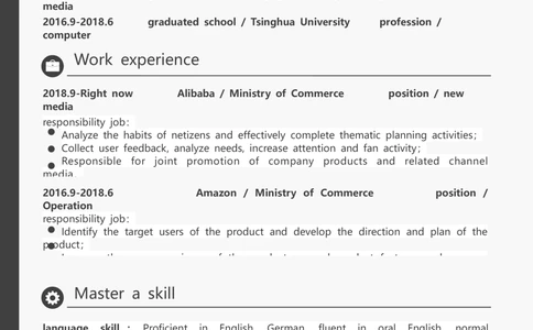 2高端简洁英文CV简历(73)_简历模板_英文简历模版86套2025版_