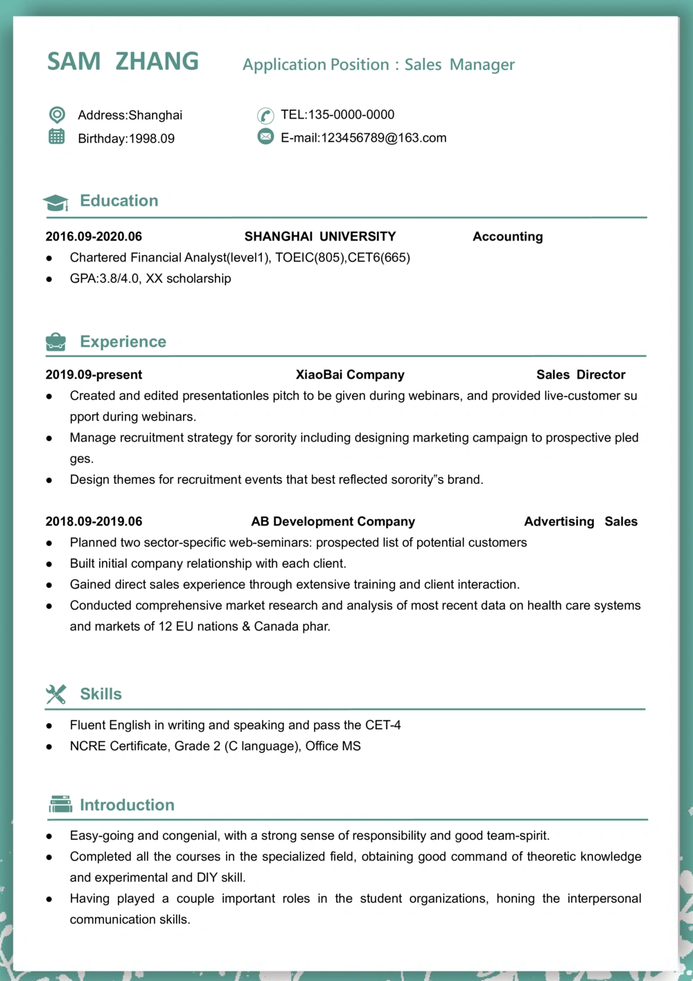 2高端简洁英文CV简历(76)_简历模板_英文简历模版86套2025版_