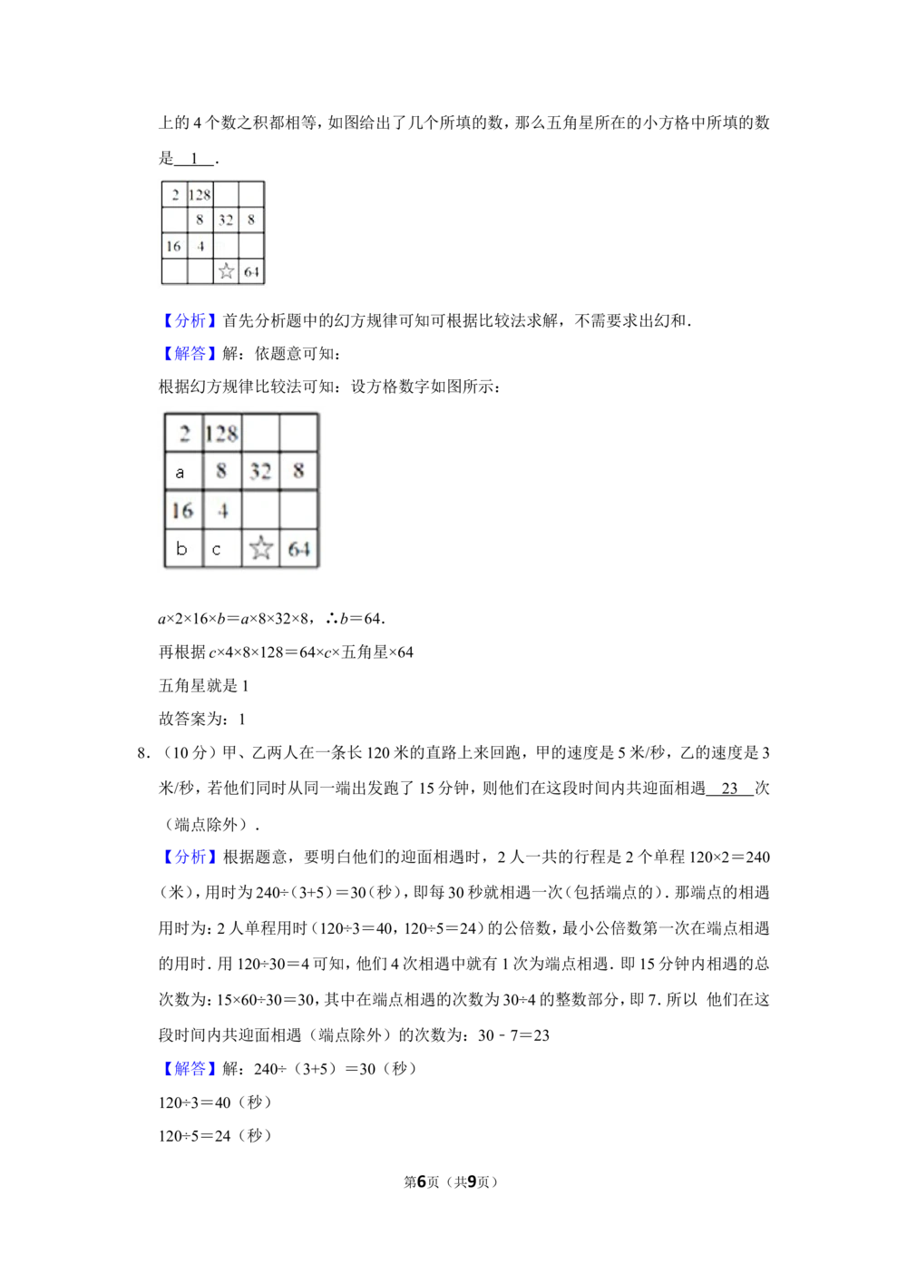 2016年第二十一届&ldquo;华罗庚金杯&rdquo;少年数学邀请赛决赛试卷（小中组a卷）_小学奥数希望杯华杯赛数学竞赛历年真题试题试卷答案解析电子版