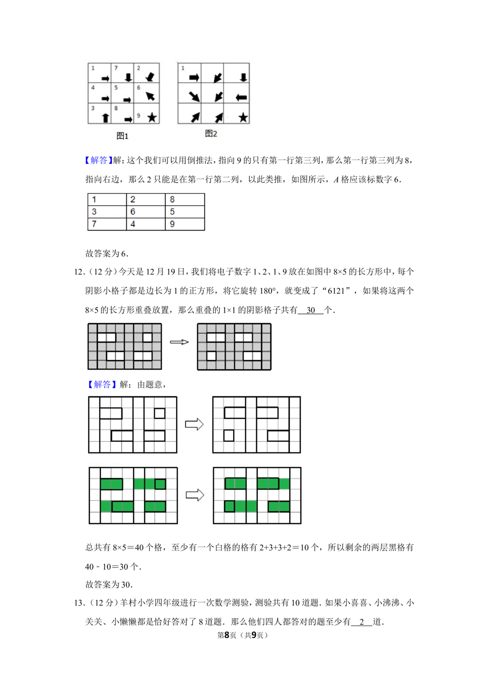2011年&ldquo;迎春杯&rdquo;数学解题能力展示初赛试卷（三年级）_小学奥数希望杯华杯赛数学竞赛历年真题试题试卷答案解析电子版_2迎春杯90套Word版真题