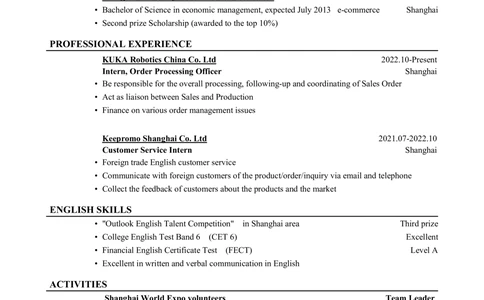 1极简气质英文CV简历(25)_简历模板_英文简历模版86套2025版_