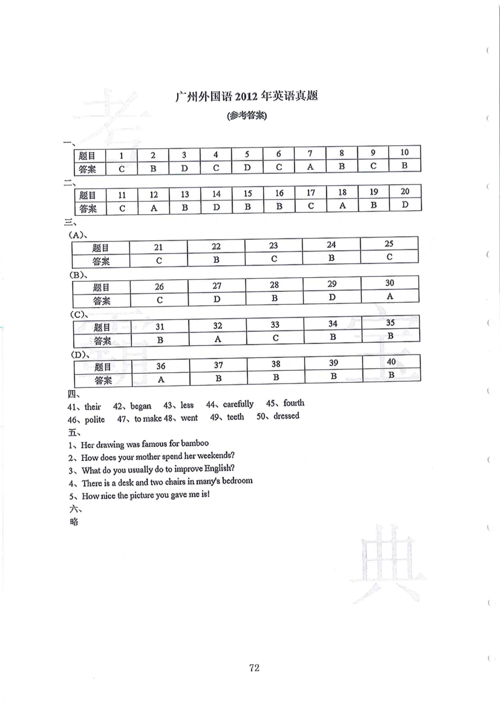 2010-2014广州外国语小升初真卷_小学奥数希望杯华杯赛数学竞赛历年真题试题试卷答案解析电子版_赠送4大小联盟、奥校、广外等名校小升初试卷等_07-2010-2014广州外国语小升初真卷