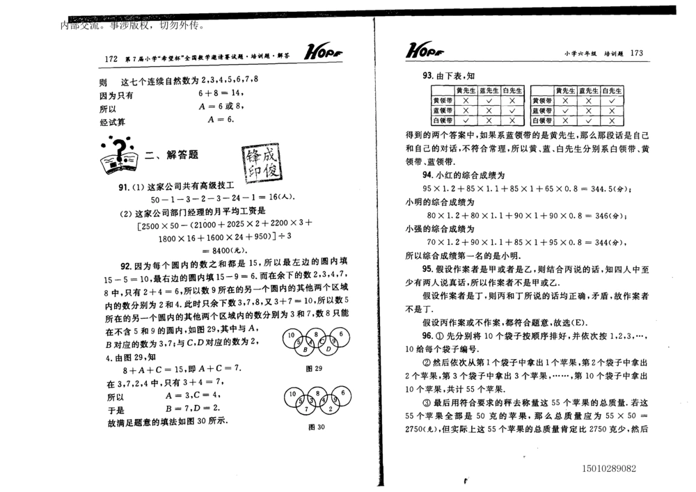 1~7届全国数学希望杯邀请赛（4~6年级）_小学奥数希望杯华杯赛数学竞赛历年真题试题试卷答案解析电子版_3希望杯46套Word版真题