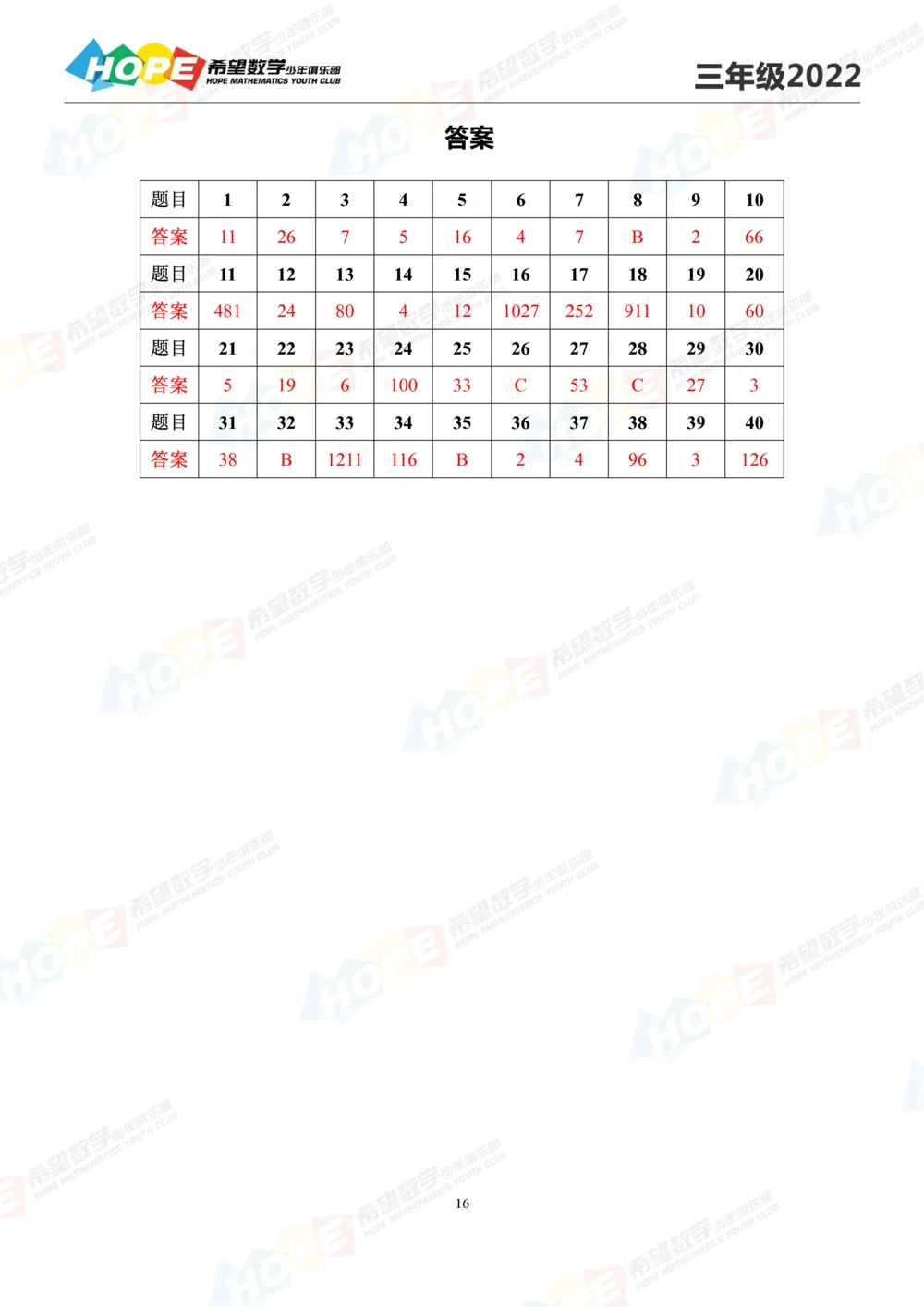 2022冬令营3年级_小学奥数希望杯华杯赛数学竞赛历年真题试题试卷答案解析电子版_3希望杯46套Word版真题_希望杯2022冬令营