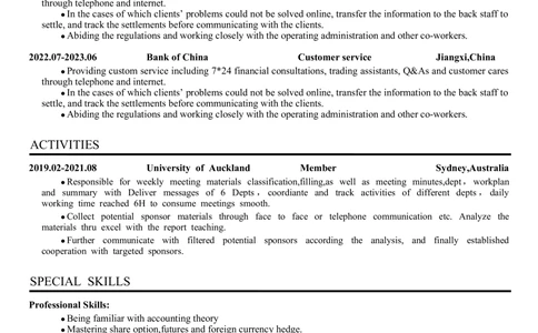 1极简气质英文CV简历(14)_简历模板_英文简历模版86套2025版_