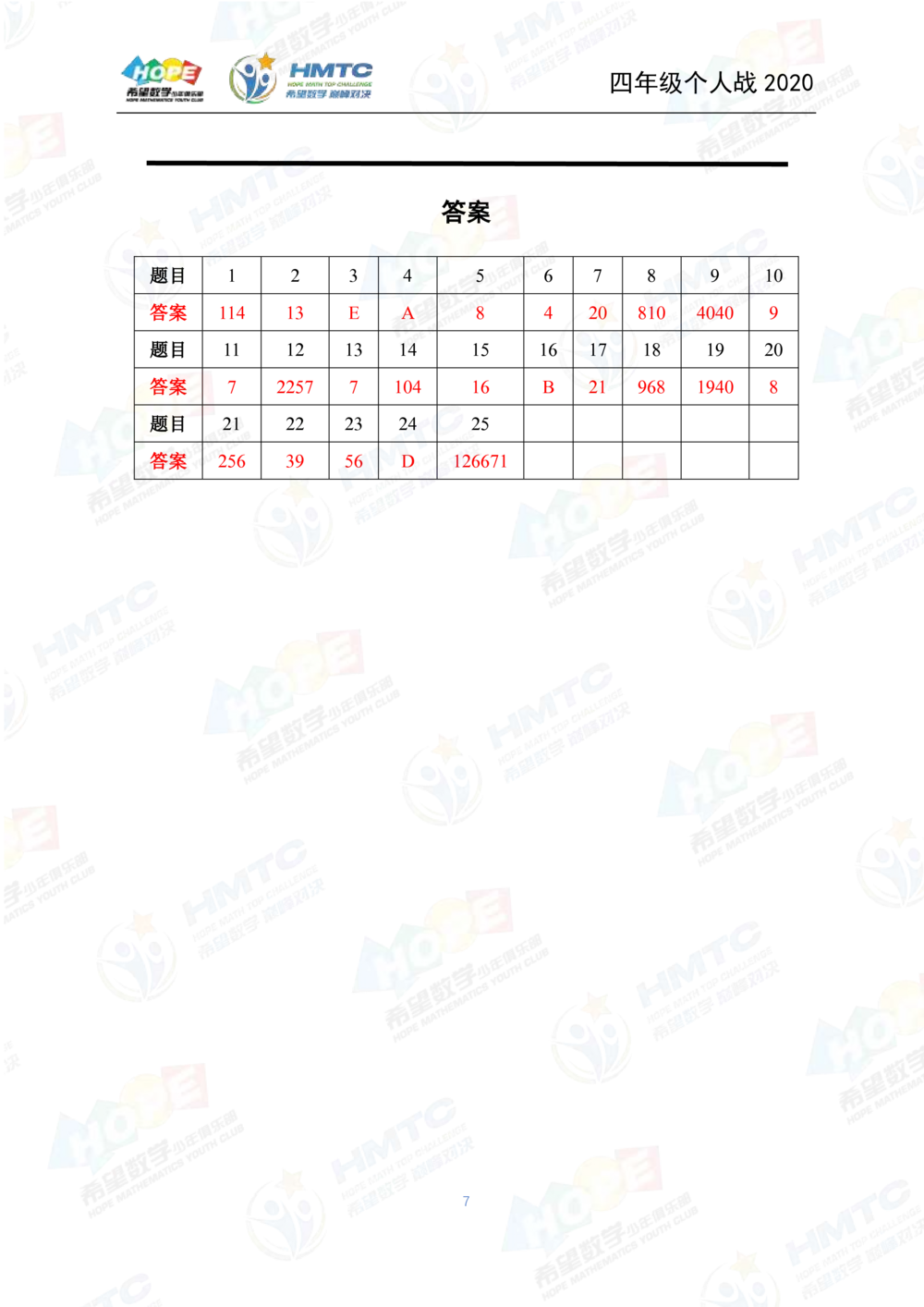 2020希望数学个人战四年级_小学奥数希望杯华杯赛数学竞赛历年真题试题试卷答案解析电子版_3希望杯46套Word版真题