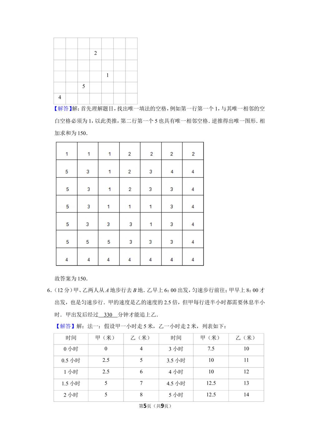2013年&ldquo;迎春杯&rdquo;数学解题能力展示初赛试卷（五年级）_小学奥数希望杯华杯赛数学竞赛历年真题试题试卷答案解析电子版_2迎春杯90套Word版真题