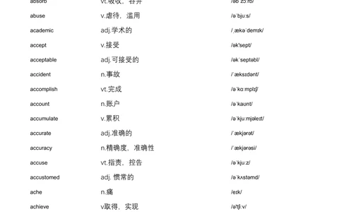 (1)--曹胖学位英语必考1100个五星单词_2025曹胖学位英语（全国通用）_{2}--五星单词带背1100个