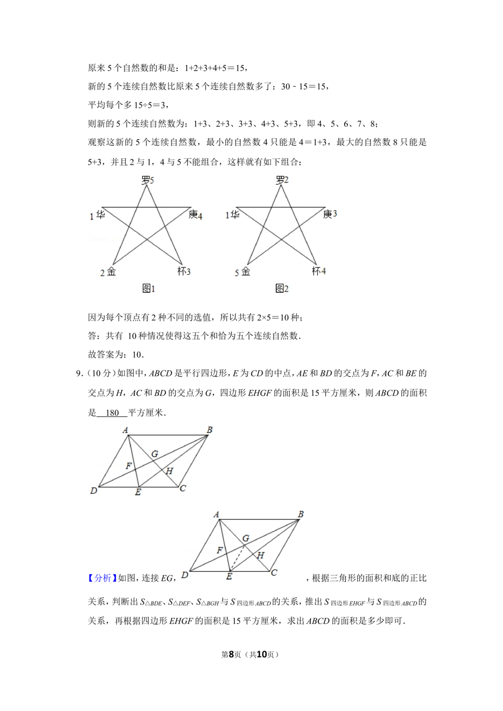 2017年第二十二届&ldquo;华罗庚金杯&rdquo;少年数学邀请赛初赛试卷（小高组）_小学奥数希望杯华杯赛数学竞赛历年真题试题试卷答案解析电子版