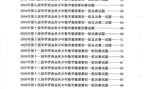 1986-2010华杯赛（初中版）试题+答案_小学奥数希望杯华杯赛数学竞赛历年真题试题试卷答案解析电子版_赠送4大小联盟、奥校、广外等名校小升初试卷等_14-1986-2010华杯赛（初中版）真卷