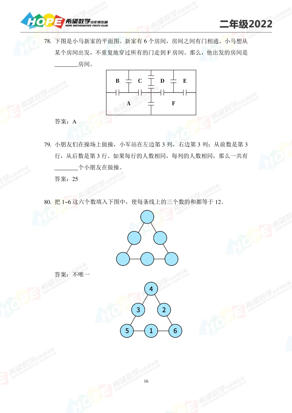 2022培训题2年级-答案版_小学奥数希望杯华杯赛数学竞赛历年真题试题试卷答案解析电子版_3希望杯46套Word版真题_2022培训题100