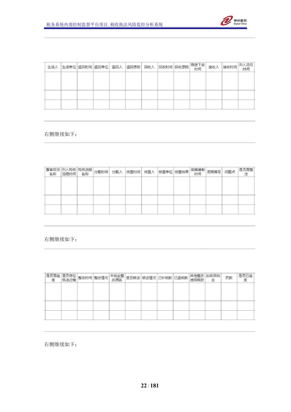 XX税务系统内部控制监督平台税收执法风险监控分析系统需求规格说明书_436套软件开发需求文档_VD516-软件开发需求文档_10各类系统软件开发需求_更新内容