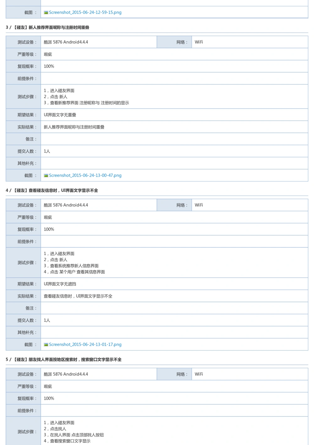 Bug探索报告模板_436套软件开发需求文档_VD516-软件开发需求文档_09BUG描述报告书（22份）