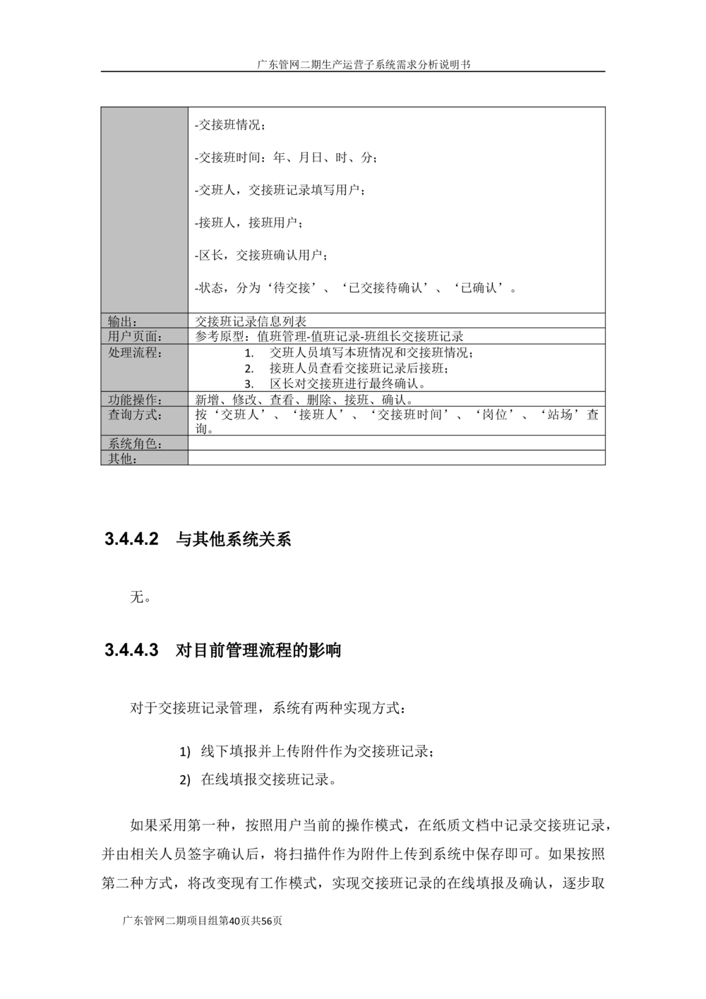 XX管网二期生产运营子系统需求规格说明书（v1.6_436套软件开发需求文档_VD516-软件开发需求文档_10各类系统软件开发需求_更新内容