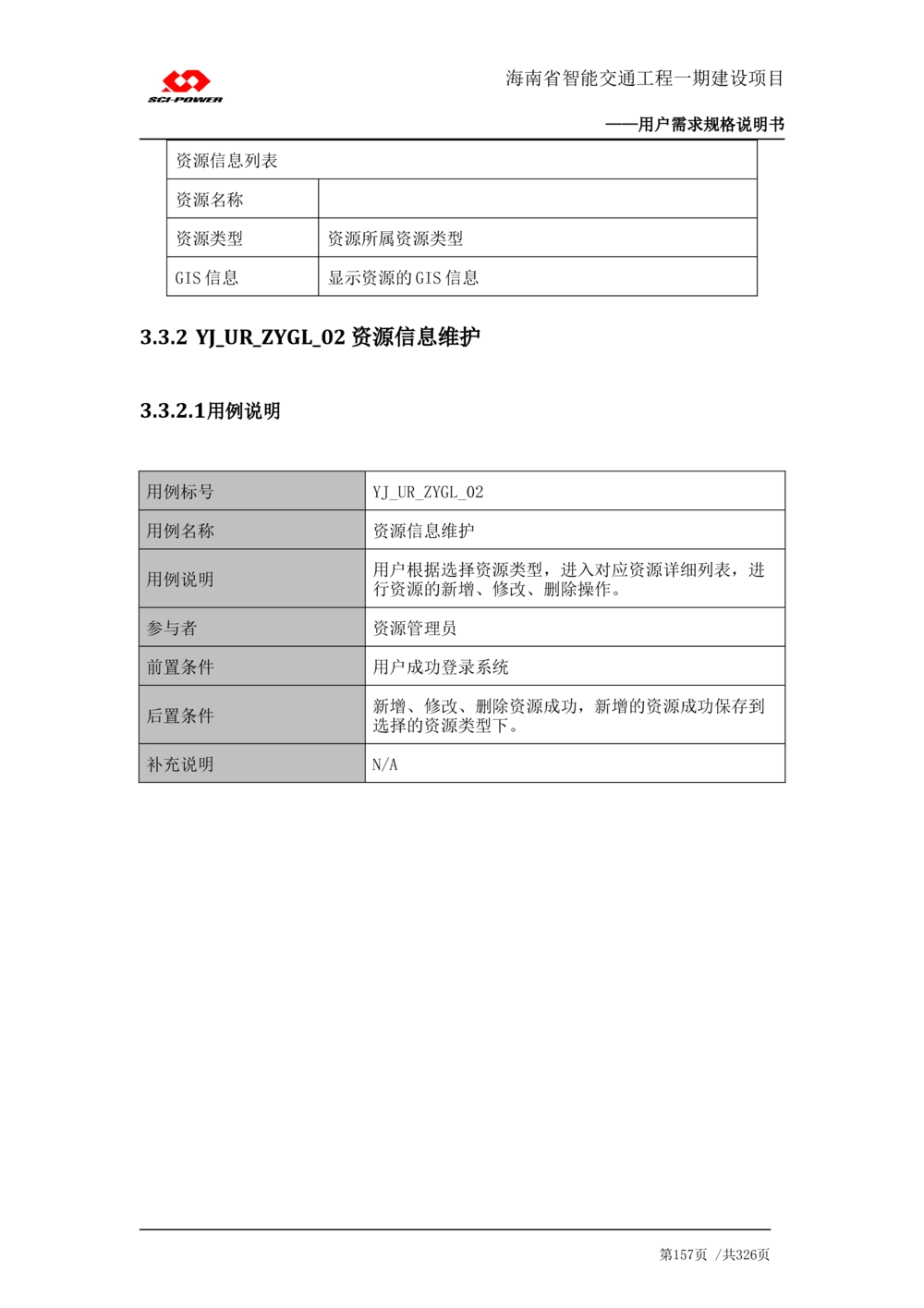 XX省智能交通工程一期建设项目_应急指挥管理系统_需求规格说明书_V0.75_436套软件开发需求文档_VD516-软件开发需求文档_10各类系统软件开发需求_更新内容