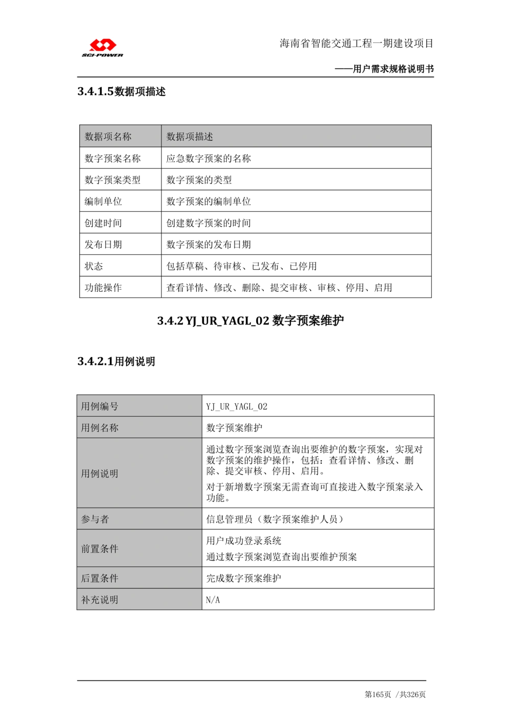 XX省智能交通工程一期建设项目_应急指挥管理系统_需求规格说明书_V0.75_436套软件开发需求文档_VD516-软件开发需求文档_10各类系统软件开发需求_更新内容