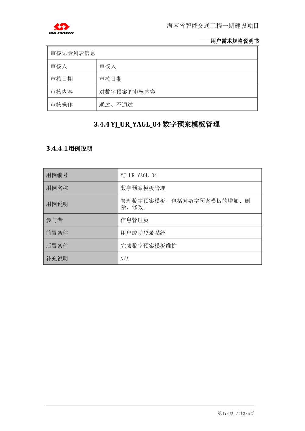 XX省智能交通工程一期建设项目_应急指挥管理系统_需求规格说明书_V0.75_436套软件开发需求文档_VD516-软件开发需求文档_10各类系统软件开发需求_更新内容