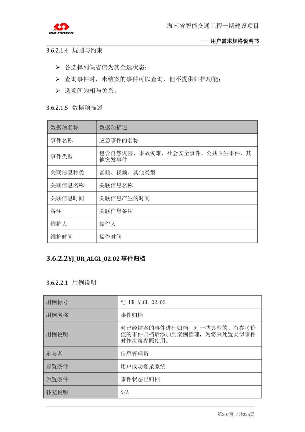 XX省智能交通工程一期建设项目_应急指挥管理系统_需求规格说明书_V0.75_436套软件开发需求文档_VD516-软件开发需求文档_10各类系统软件开发需求_更新内容