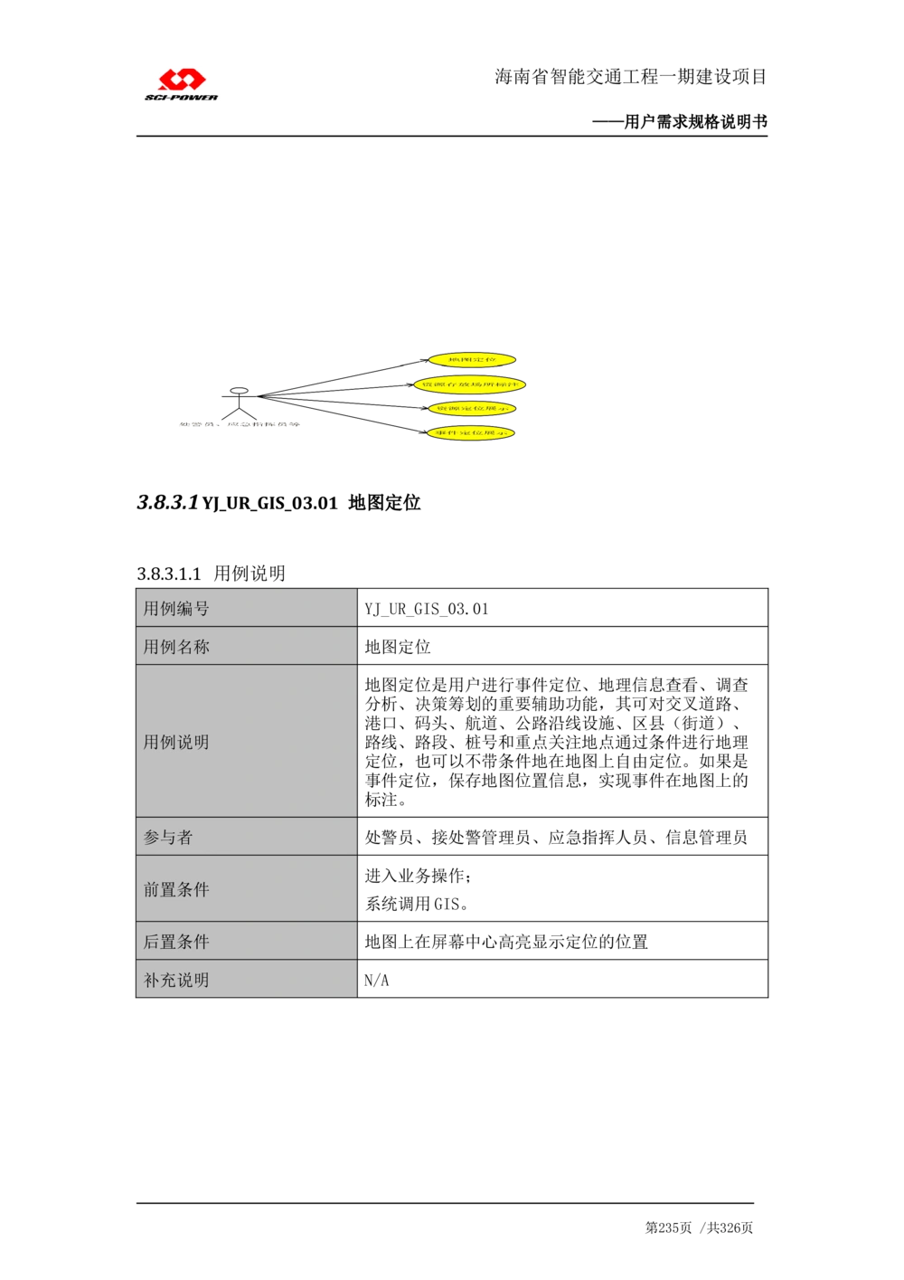 XX省智能交通工程一期建设项目_应急指挥管理系统_需求规格说明书_V0.75_436套软件开发需求文档_VD516-软件开发需求文档_10各类系统软件开发需求_更新内容