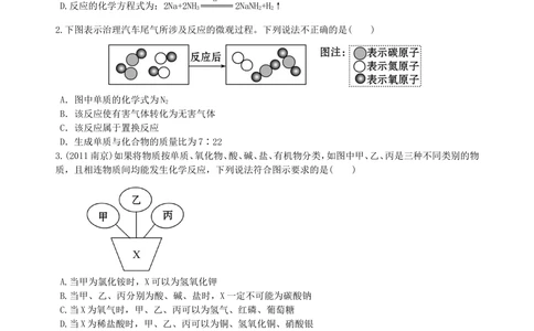 中考冲刺：信息给予题（提高）巩固练习_中考全科复习资料_北京四中绝密资料05中考化学总复习_52中考冲刺：信息给予题（提高）