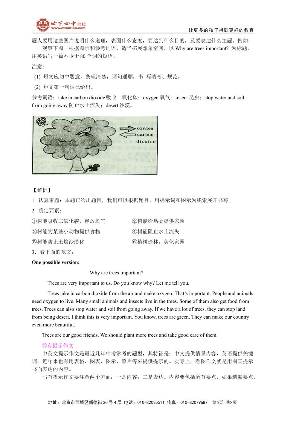 中考冲刺七：写作技巧（基础知识）_中考全科复习资料_北京四中绝密资料03中考英语总复习_28中考冲刺七：写作技巧