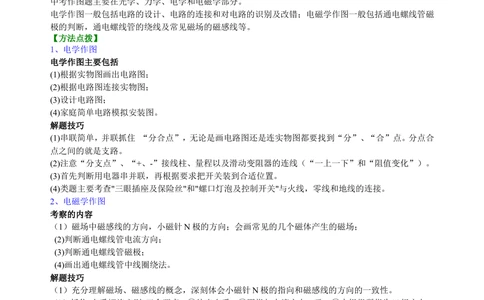 中考冲刺：电学作图专题（基础）知识讲解_中考全科复习资料_北京四中绝密资料04中考物理总复习_50中考冲刺：电学作图专题（基础）