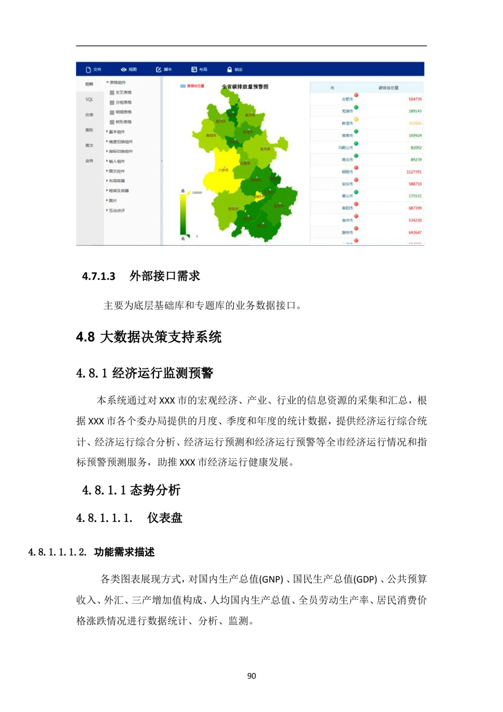 XX市智慧城市大数据中心-需求规格说明书（终稿_436套软件开发需求文档_VD516-软件开发需求文档_10各类系统软件开发需求