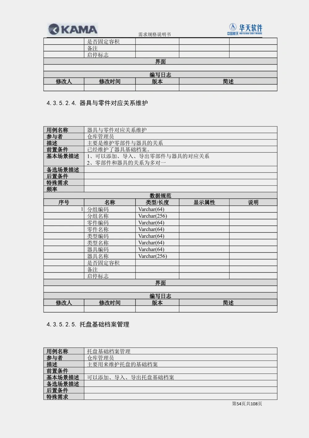 XX汽车CMMP项目二次需求规格说明书V0.4.2_436套软件开发需求文档_VD516-软件开发需求文档_10各类系统软件开发需求_更新内容