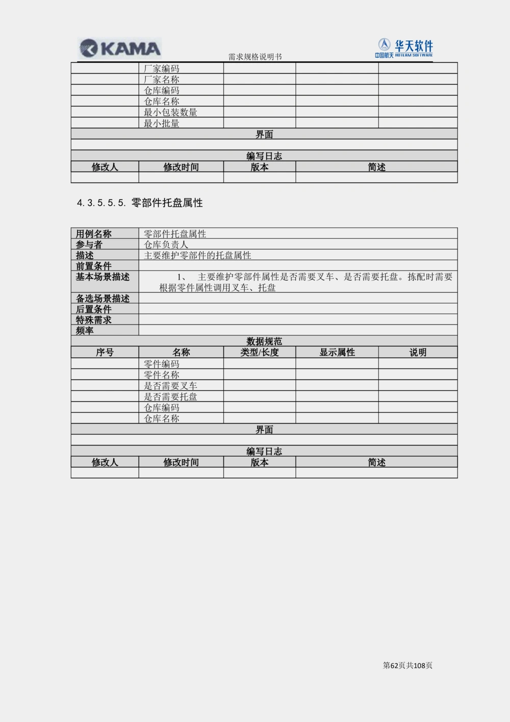 XX汽车CMMP项目二次需求规格说明书V0.4.2_436套软件开发需求文档_VD516-软件开发需求文档_10各类系统软件开发需求_更新内容