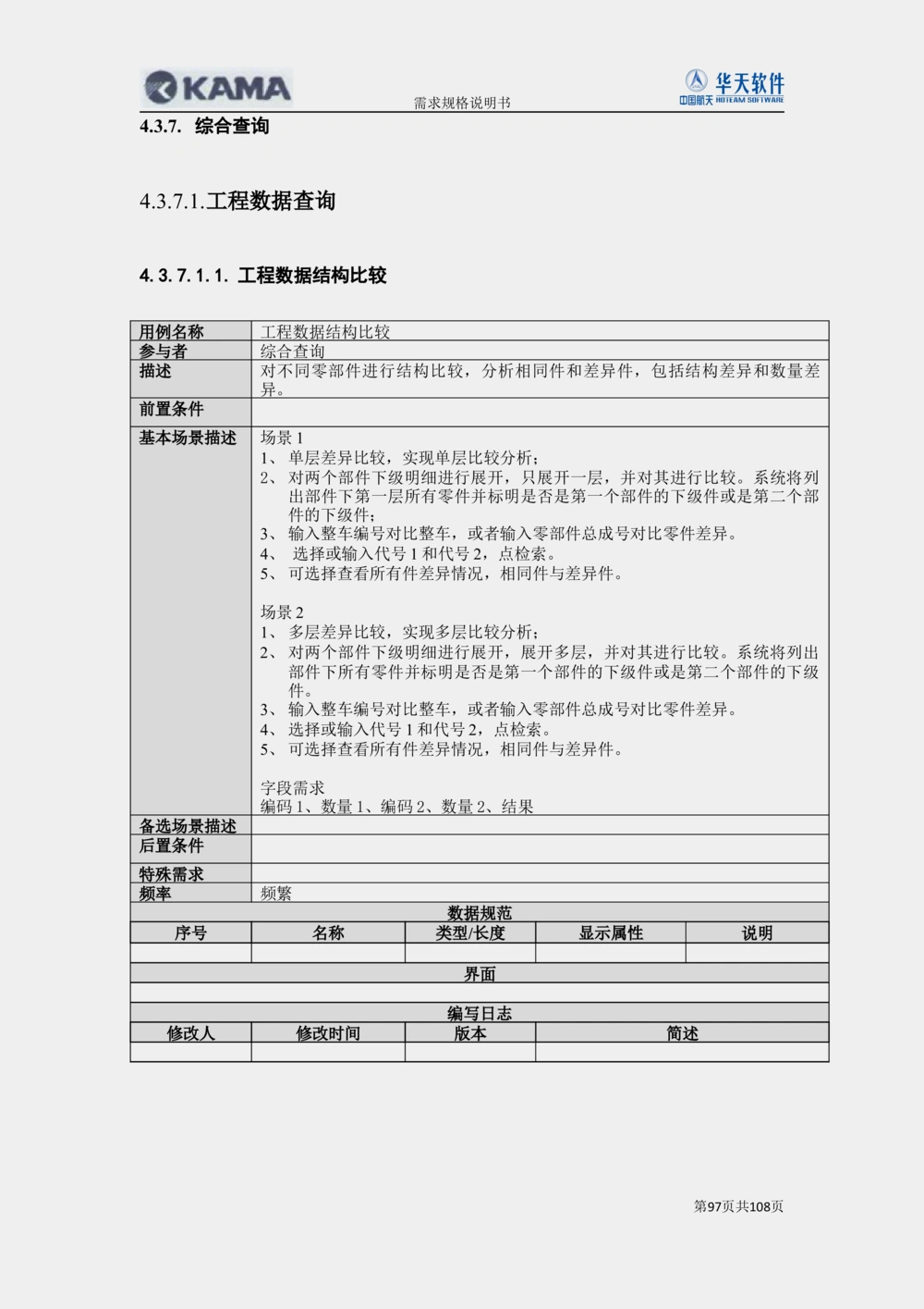 XX汽车CMMP项目二次需求规格说明书V0.4.2_436套软件开发需求文档_VD516-软件开发需求文档_10各类系统软件开发需求_更新内容