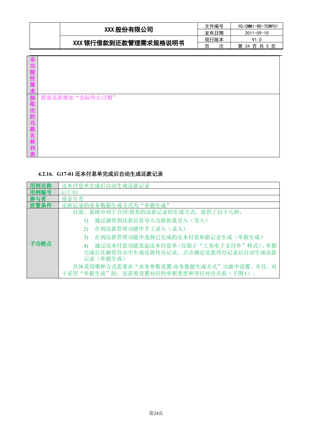 XX银行借款到还款管理需求规格说明书_436套软件开发需求文档_VD516-软件开发需求文档_10各类系统软件开发需求