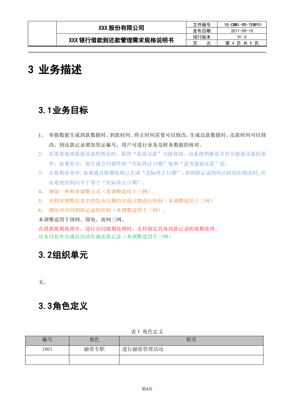 XX银行借款到还款管理需求规格说明书_436套软件开发需求文档_VD516-软件开发需求文档_10各类系统软件开发需求