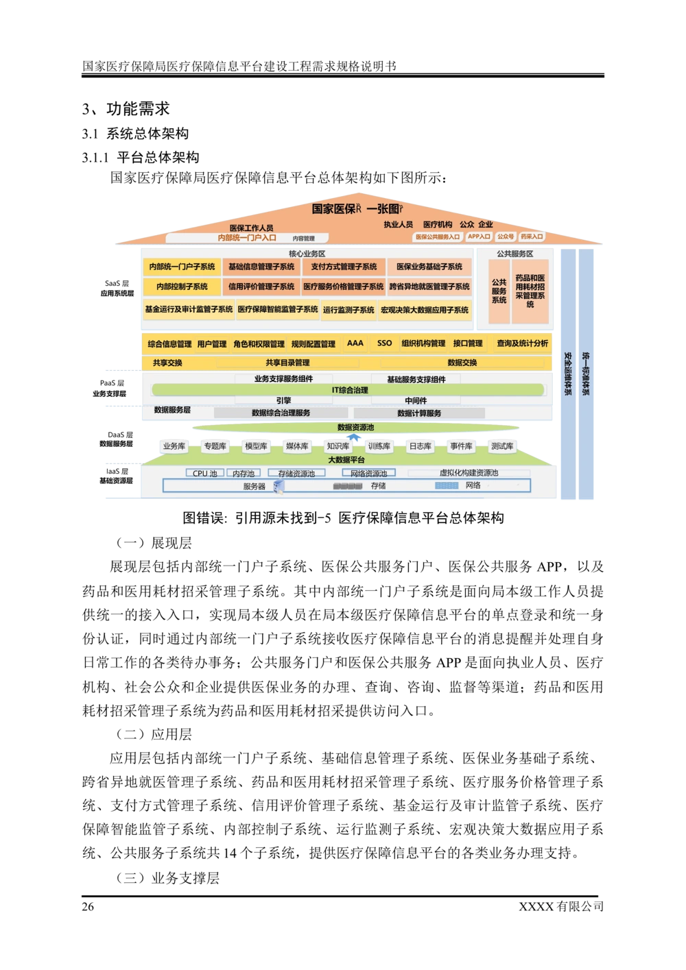 XX医疗保障局医疗保障信息平台建设工程需求规格说明书-v1.1-20190318_1007(单独药采)_436套软件开发需求文档_VD516-软件开发需求文档_10各类系统软件开发需求