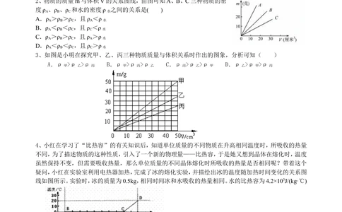 中考冲刺：图表信息专题（提高）巩固练习_中考全科复习资料_北京四中绝密资料04中考物理总复习_45中考冲刺：图表信息专题（提高）