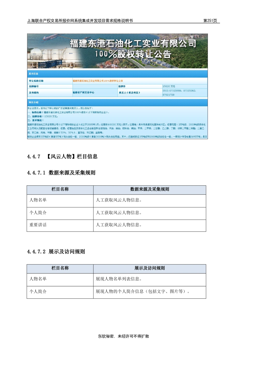 XX产权交易所报价网系统集成开发项目需求规格说明书V0.55_436套软件开发需求文档_VD516-软件开发需求文档_10各类系统软件开发需求_更新内容