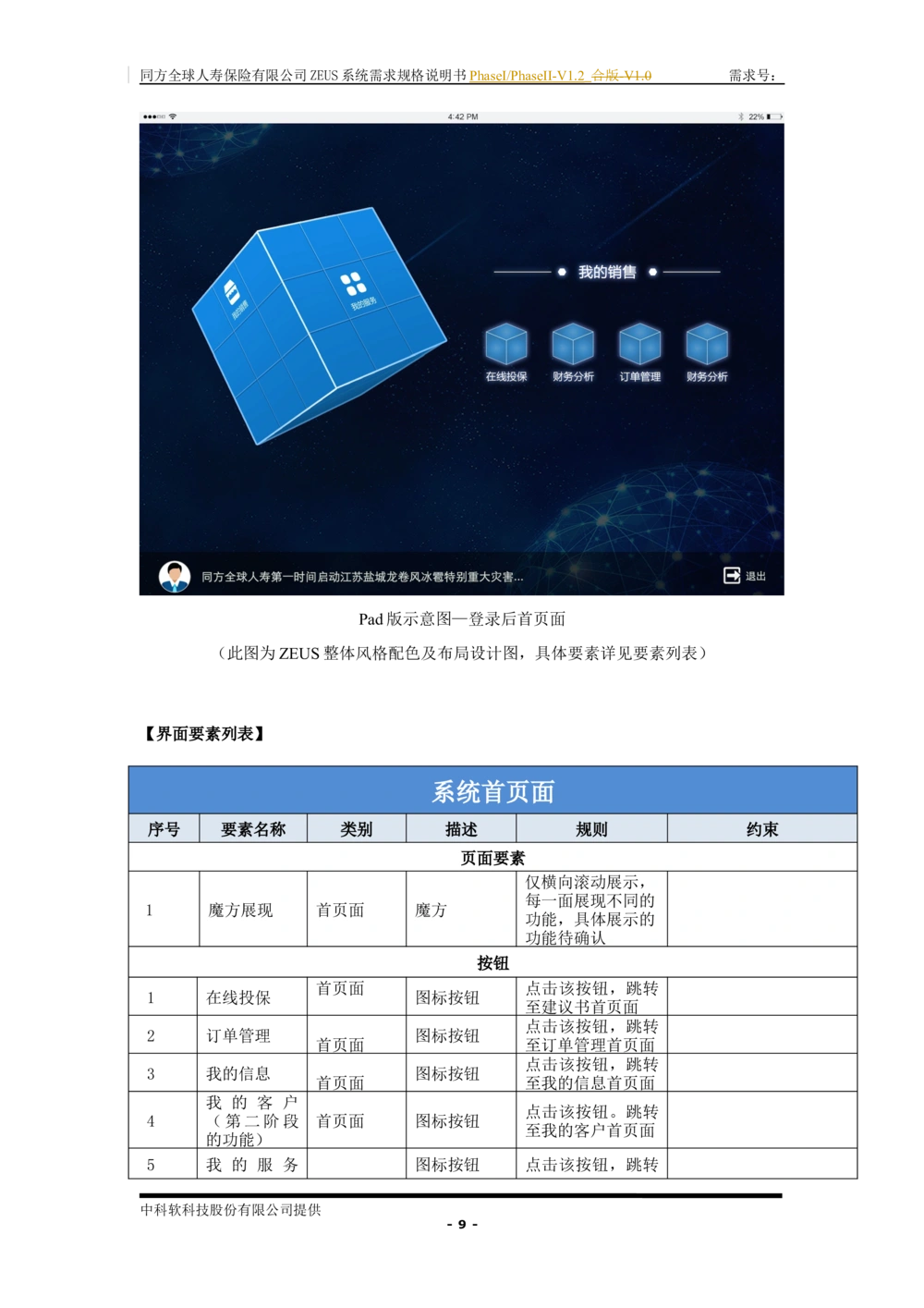 XX人寿ZEUS系统需求规格说明书合版-V1.2Revision_436套软件开发需求文档_VD516-软件开发需求文档_10各类系统软件开发需求_更新内容