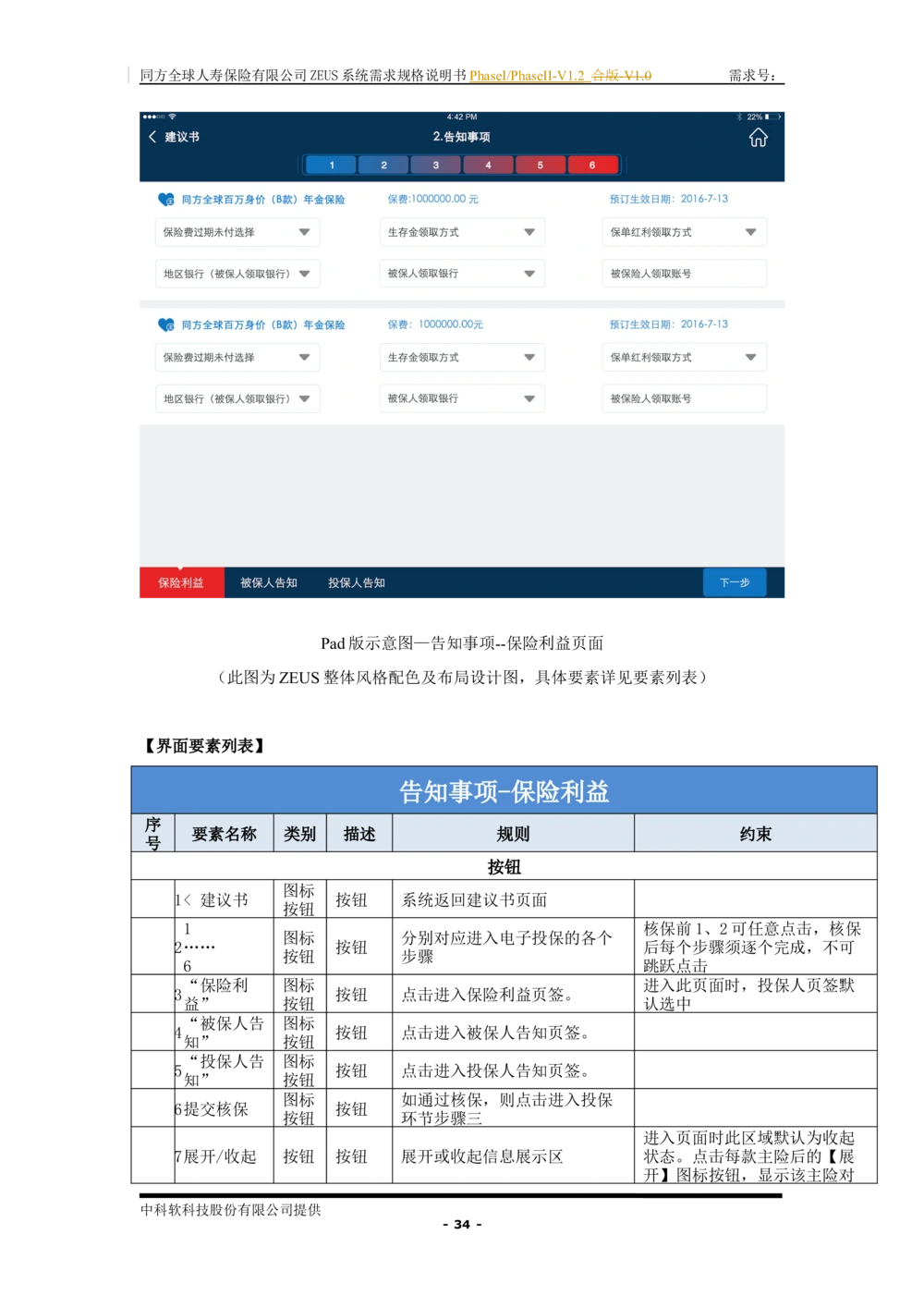 XX人寿ZEUS系统需求规格说明书合版-V1.2Revision_436套软件开发需求文档_VD516-软件开发需求文档_10各类系统软件开发需求_更新内容