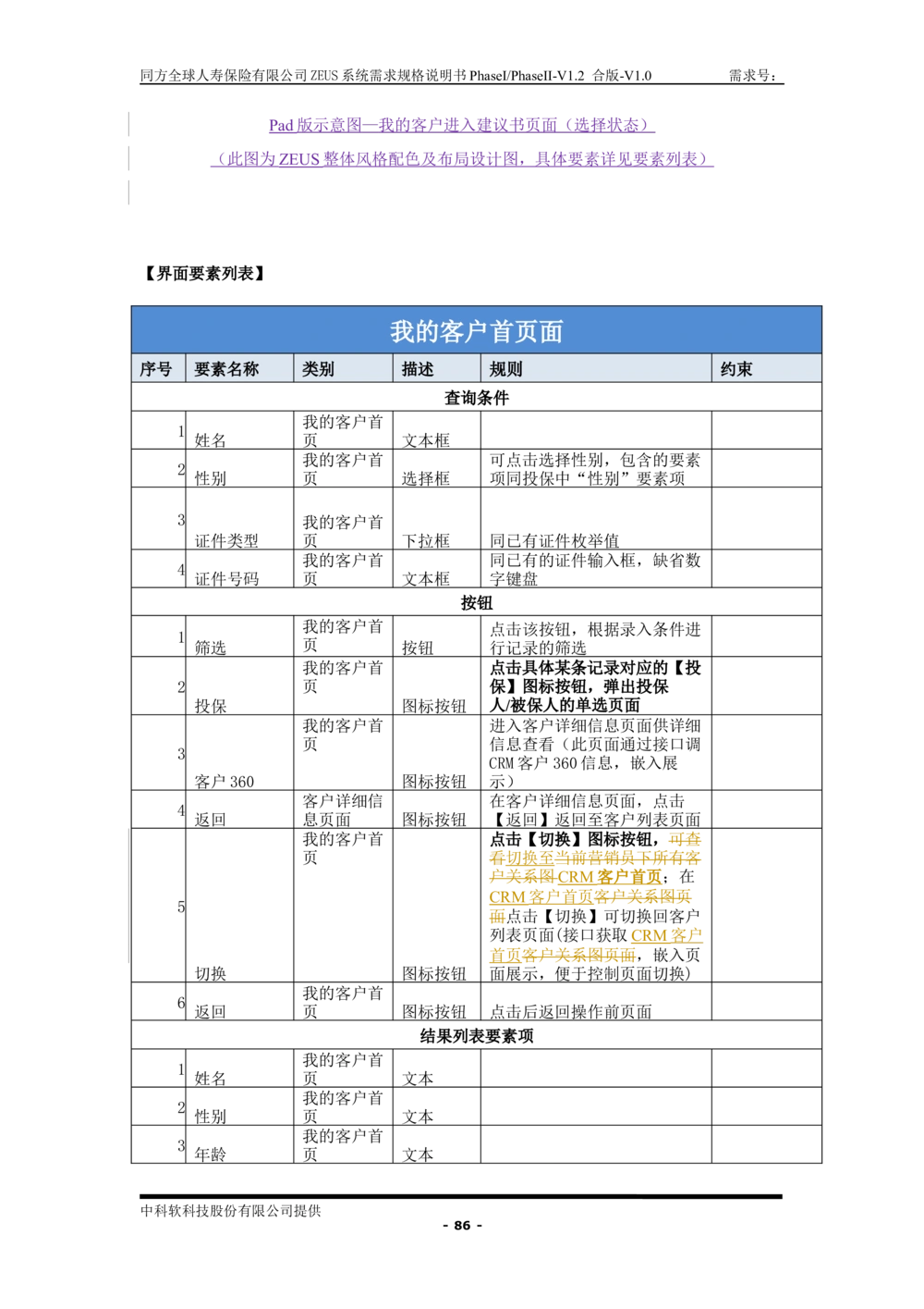 XX人寿ZEUS系统需求规格说明书合版-V1.2Revision_436套软件开发需求文档_VD516-软件开发需求文档_10各类系统软件开发需求_更新内容