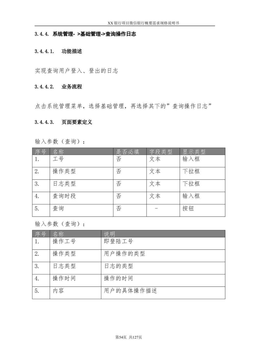 XX银行微信银行系统项目需求规格说明书V1.0_436套软件开发需求文档_VD516-软件开发需求文档_10各类系统软件开发需求