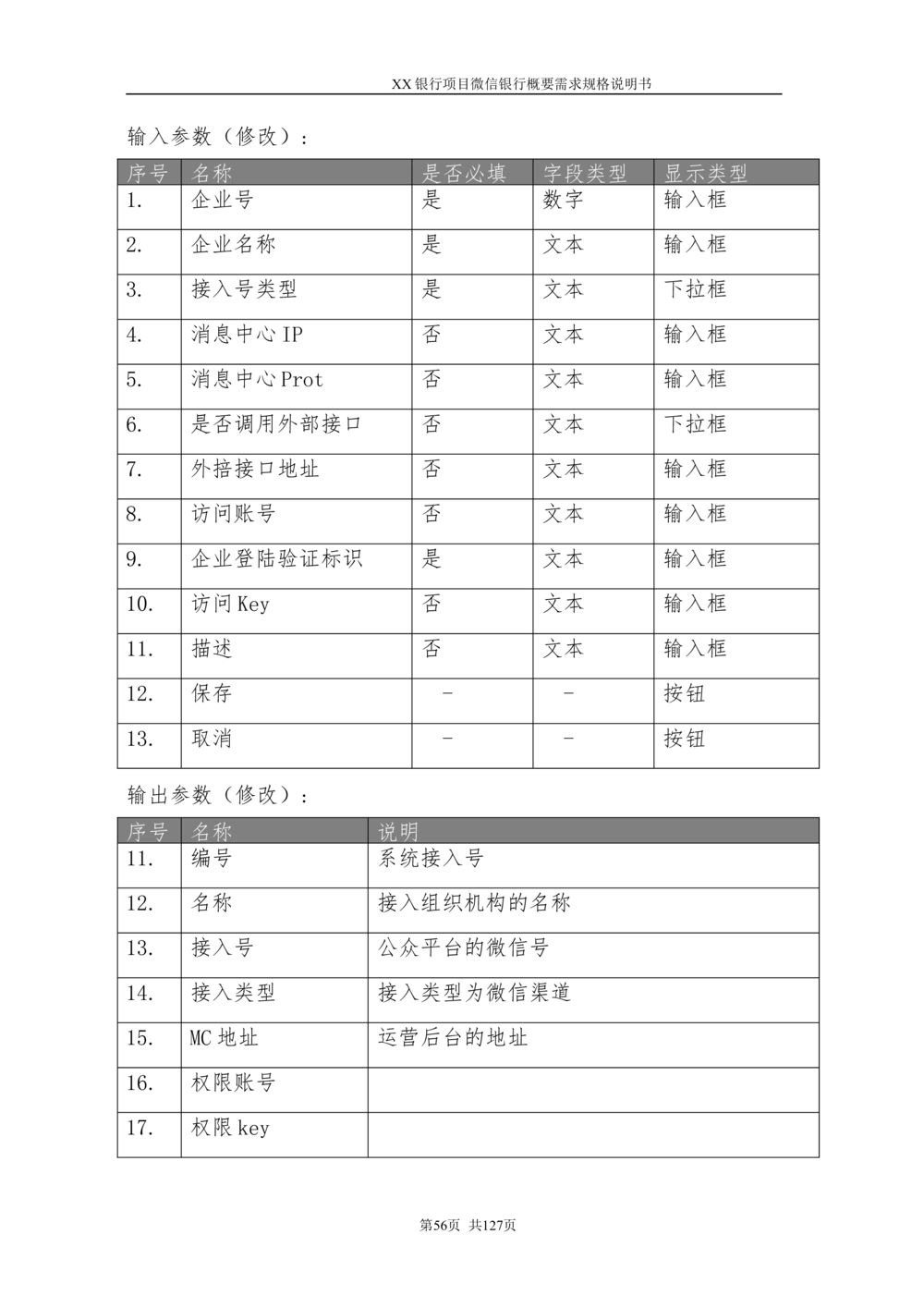 XX银行微信银行系统项目需求规格说明书V1.0_436套软件开发需求文档_VD516-软件开发需求文档_10各类系统软件开发需求