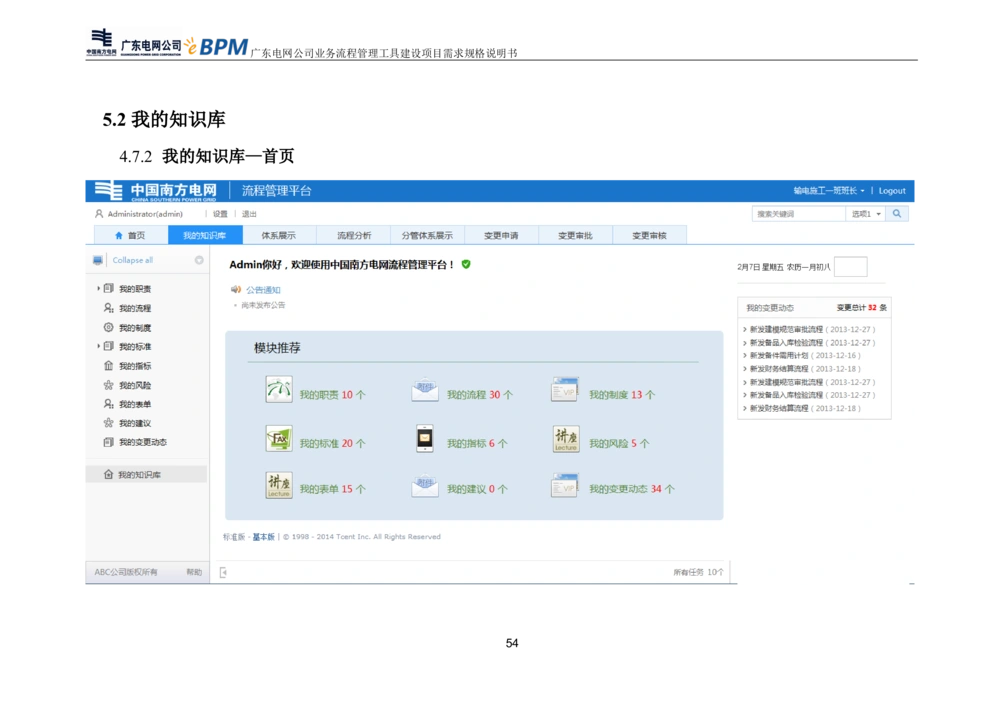 XX电网公司流程管理工具建设项目_需求规格说明书V0.5_436套软件开发需求文档_VD516-软件开发需求文档_10各类系统软件开发需求_更新内容