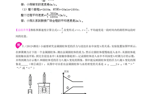 中考冲刺：图表信息专题（提高）知识讲解_中考全科复习资料_北京四中绝密资料04中考物理总复习_45中考冲刺：图表信息专题（提高）